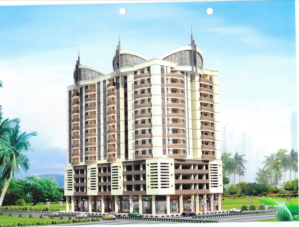 Sun Residency Front Elevation